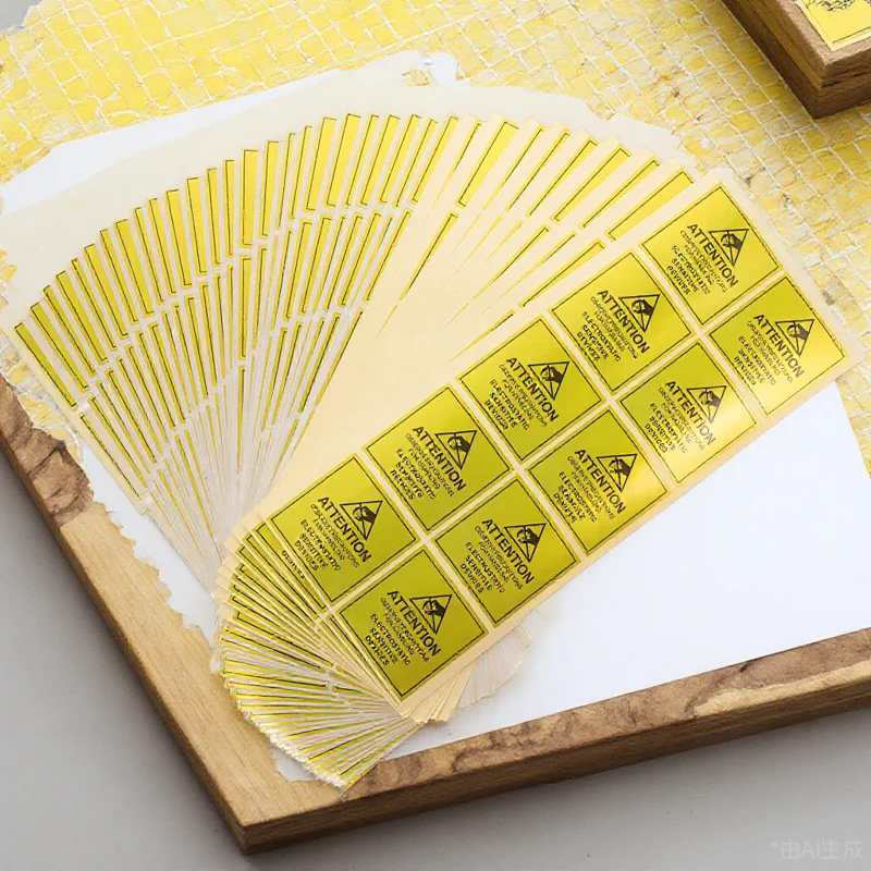 

450 шт. антистатические этикетки, статические предупреждающие наклейки для печатных плат электроники, защитные наклейки для жестких дисков, папка, этикетка