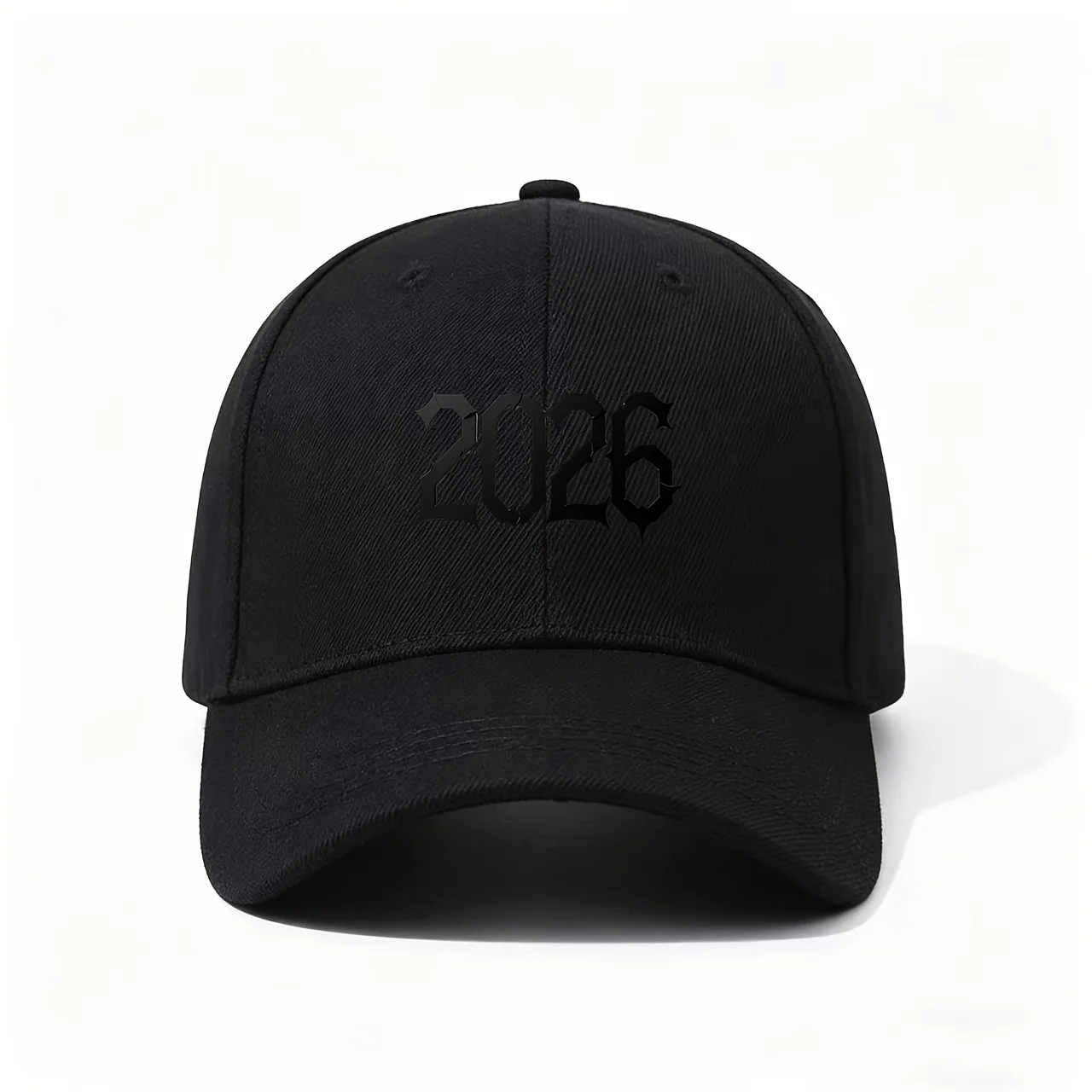 Baseball Cap, Showcasing The Bold Gothic-Style 2026 Numerals in Black, Edgy And Modern Design, Perfect As a Commemorative Gift f