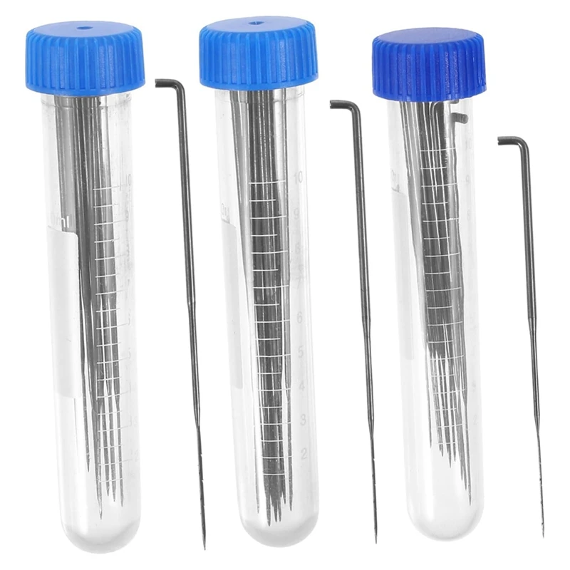 

Набор иглодержателей для валяния PZHI-DIY с 10 иглами для тонкого и грубого валяния включает в себя 3 бутылки для валяния шерсти.