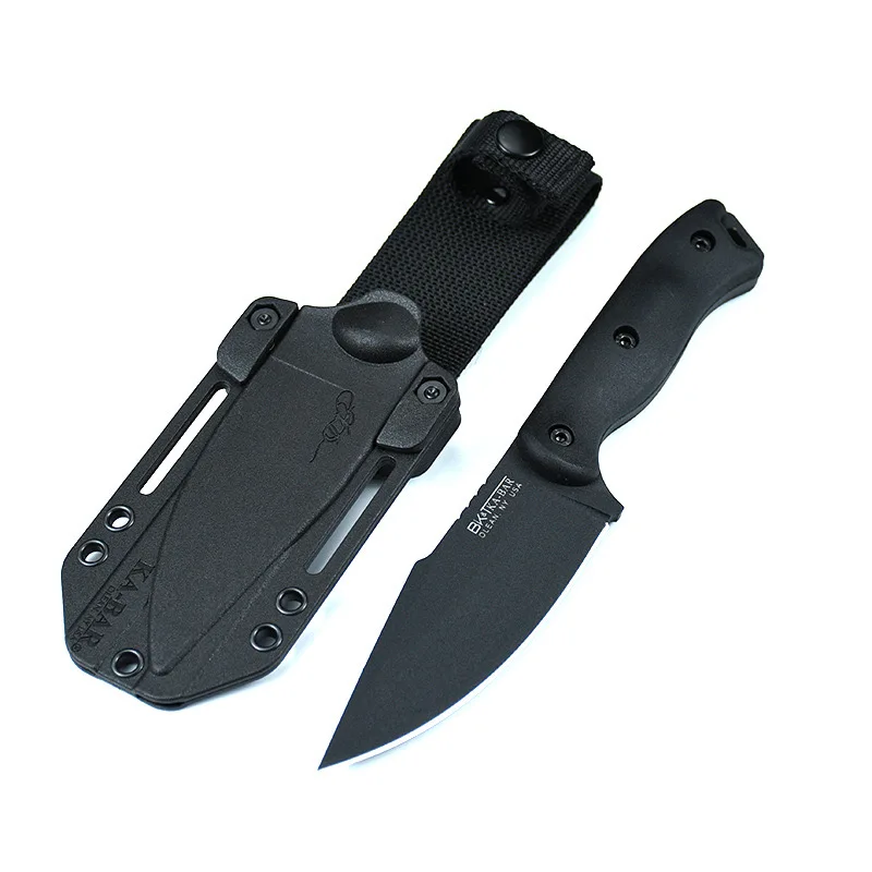 KA-BAR18- Outdoor wilderness survival Hunting knife Emergency rescue tool Sharp fruit knife for fishing mountaineering diving