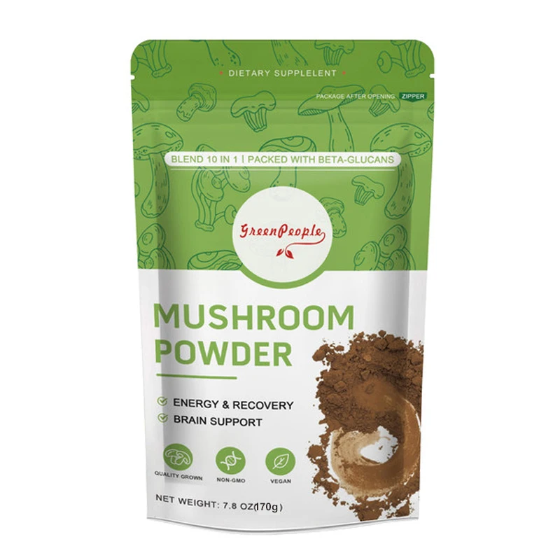 

170G Mushroom Lion's Mane Powder containing Ganoderma,Cordyceps Sinensis Complex for Cognitive Function and Immune Support