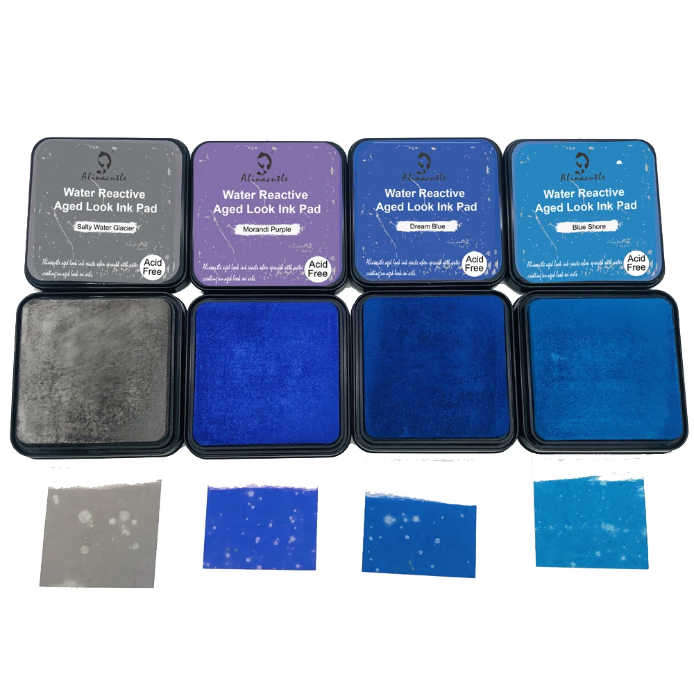 Ink Pad Water Reactive Aged Look Ink Pad For Handmade Craft Scropbooking Painting Oxidation Distressed Ink Pad