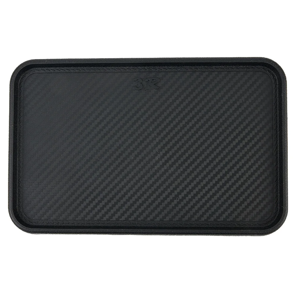 

Car Mat Dashboard Silicone Non-Slip Storage Black Front Pad 200x128mm Tool Kit Set Practical Replacement Latest