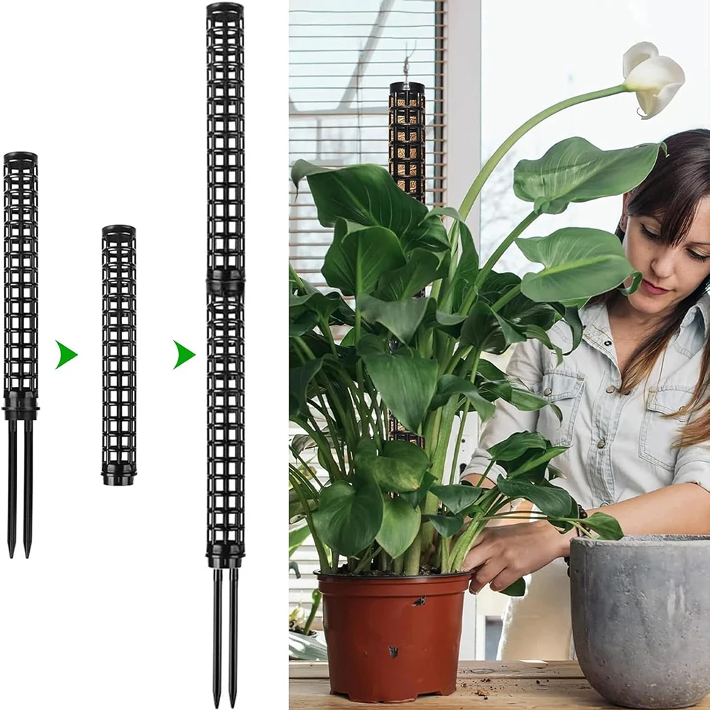 Moss Pole for Climbing Plants Monstera Indoor Plant Supports Plastic Moss Stick Plant Stake for Garden Extension Aid Climbing