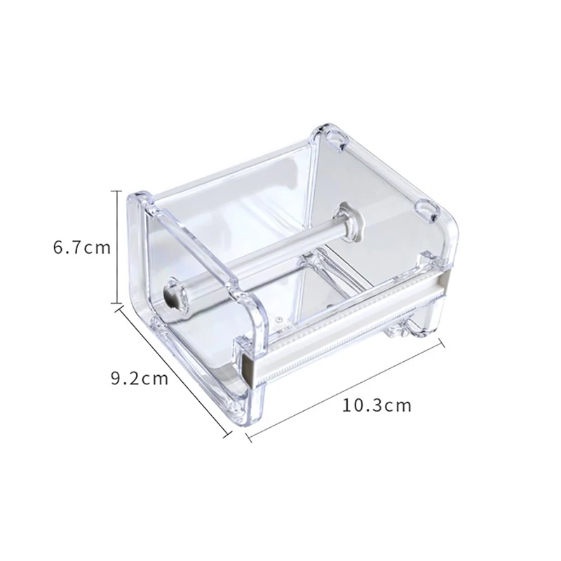 1pc 10,3x9,2x7,1 cm Masking Tape Cutter Washi Tape Storage Organizer Cutter Office Tape Dispenser Organizer