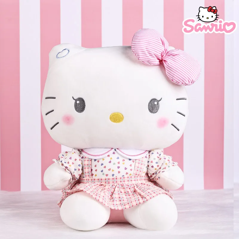 Jouets en peluche Sanurgente pour enfants, oreiller de dessin animé mignon, Hello Kitty, jouets en peluche pour bébé, cadeaux pour enfants, poupées pour filles et garçons, Kawaii