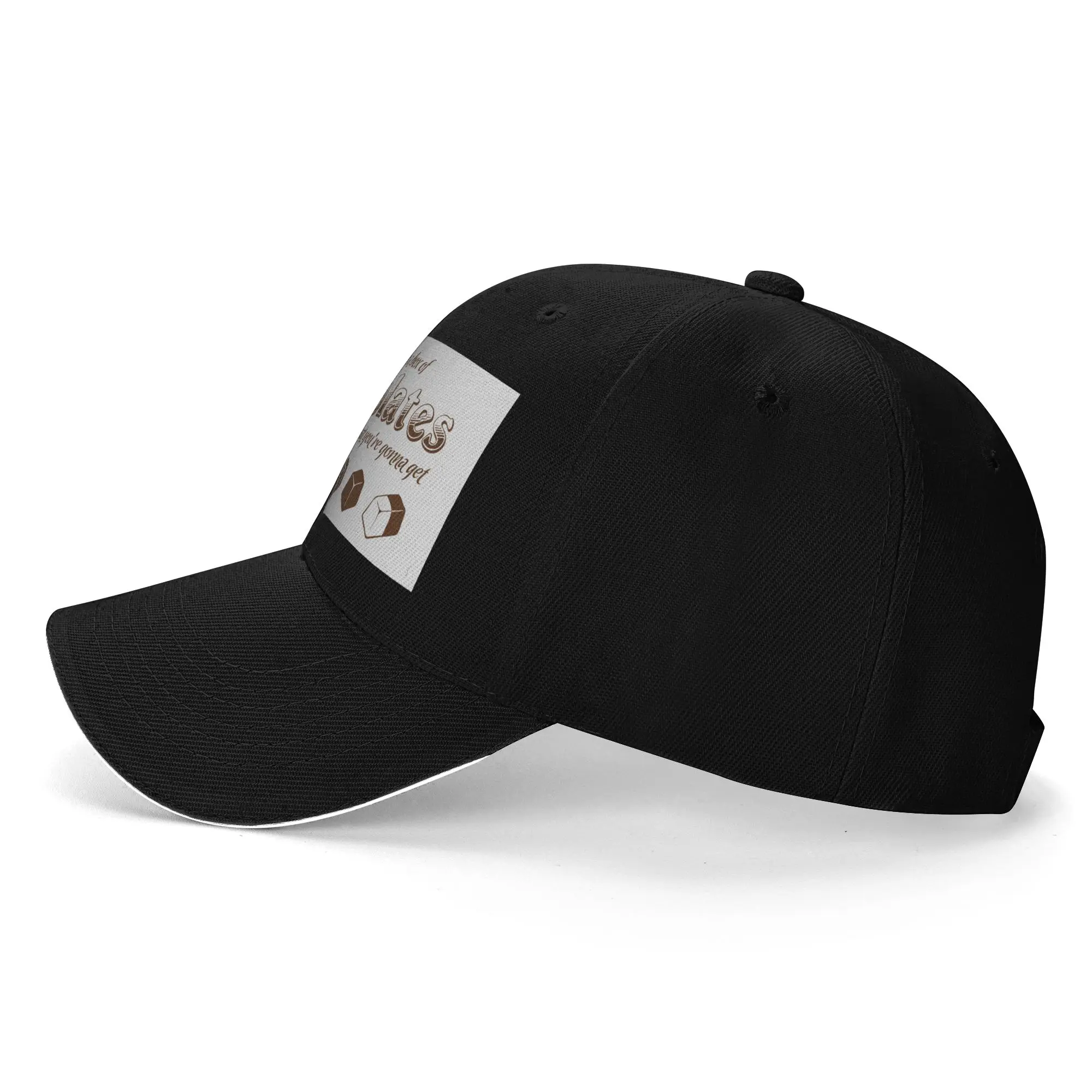 Life Is Like A Box Of Chocolates Sandwich Hats Unisex,Forrest Gump Hats Golf Hats Adjustable Snapback Caps Baseball Caps Summer