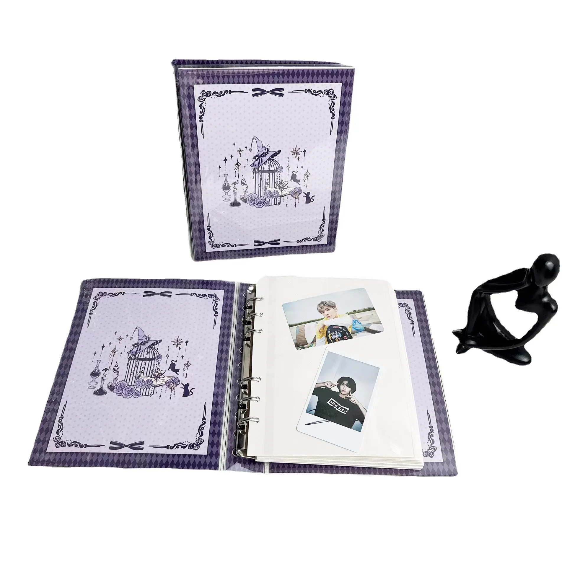 A5 Binder Korea Kpop Photocard Photo Cards Large capacity Collect Book Storage Album DIY Hardcover Notebook Agenda Stationery