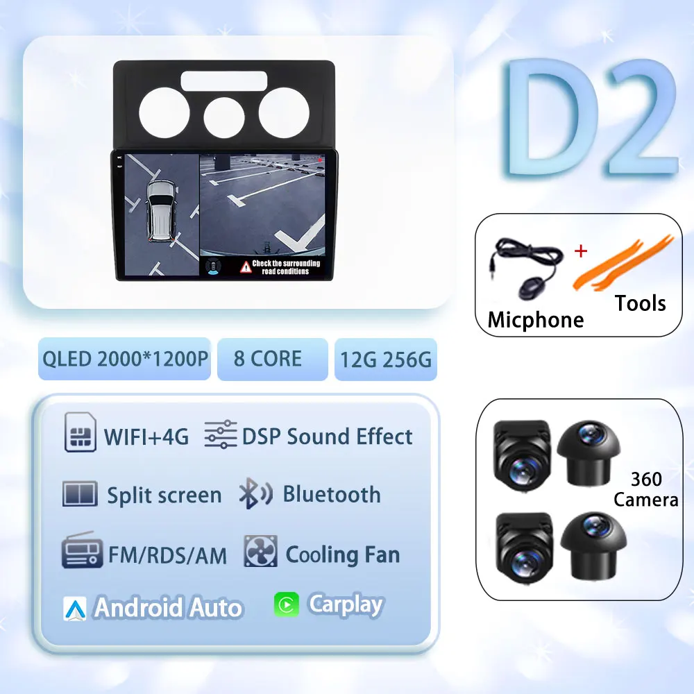 Android 15 Voor VW Volkswagen Caddy 3 2 K III 2004-2010 Autoradio Multimedia Video Player Navigatie stereo GPS Geen 2din geen dvd 4G