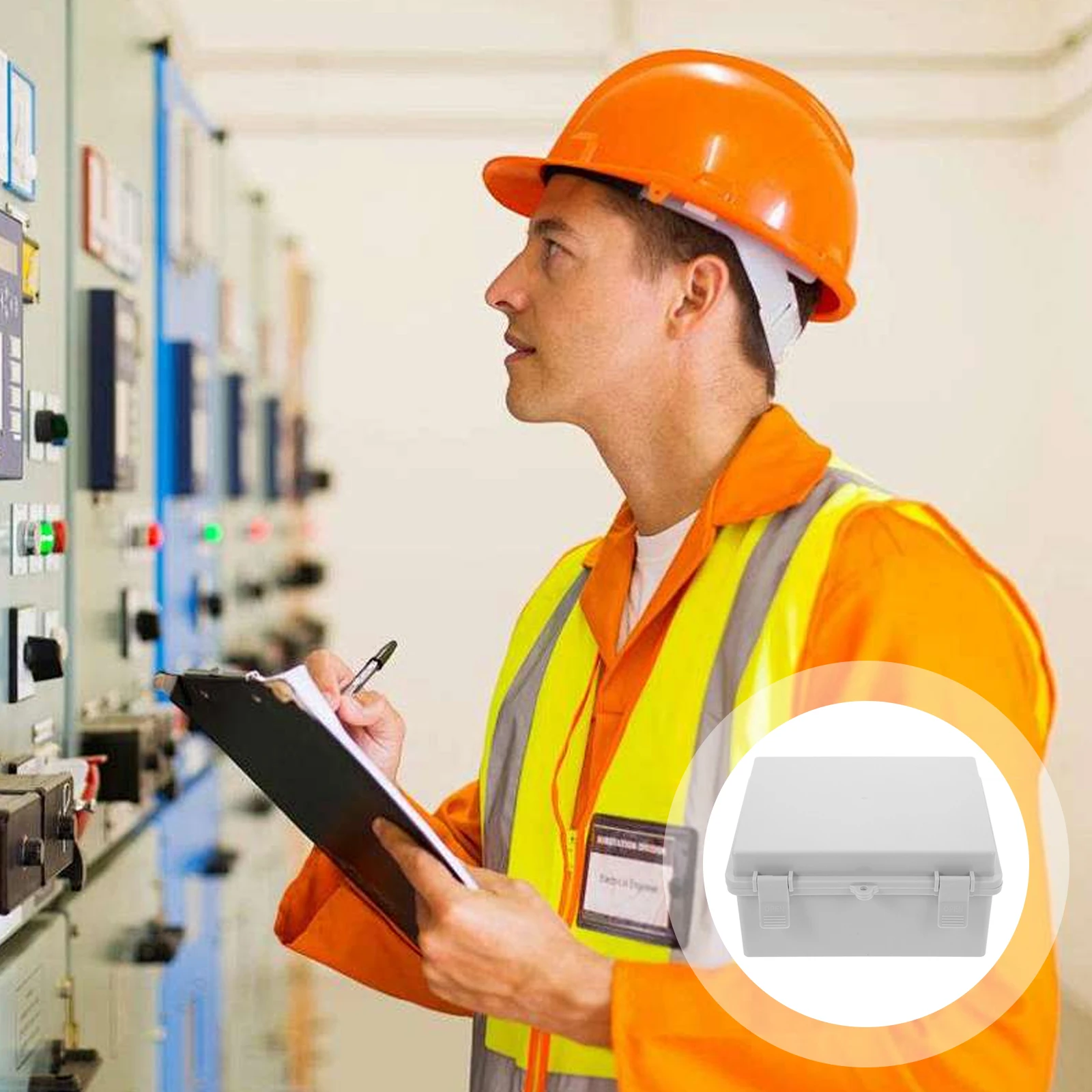 

2pcs Waterproof Junction Box Outdoor Abs Electrical Box For Wire Office Factory Weatherproof Cable Management