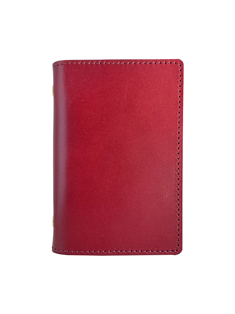 Handmade Top Layer Vegetable Tanned Cowhide Hand Ledger M5 Binder Notebook A8 Notebook 5-hole Binder Notebook