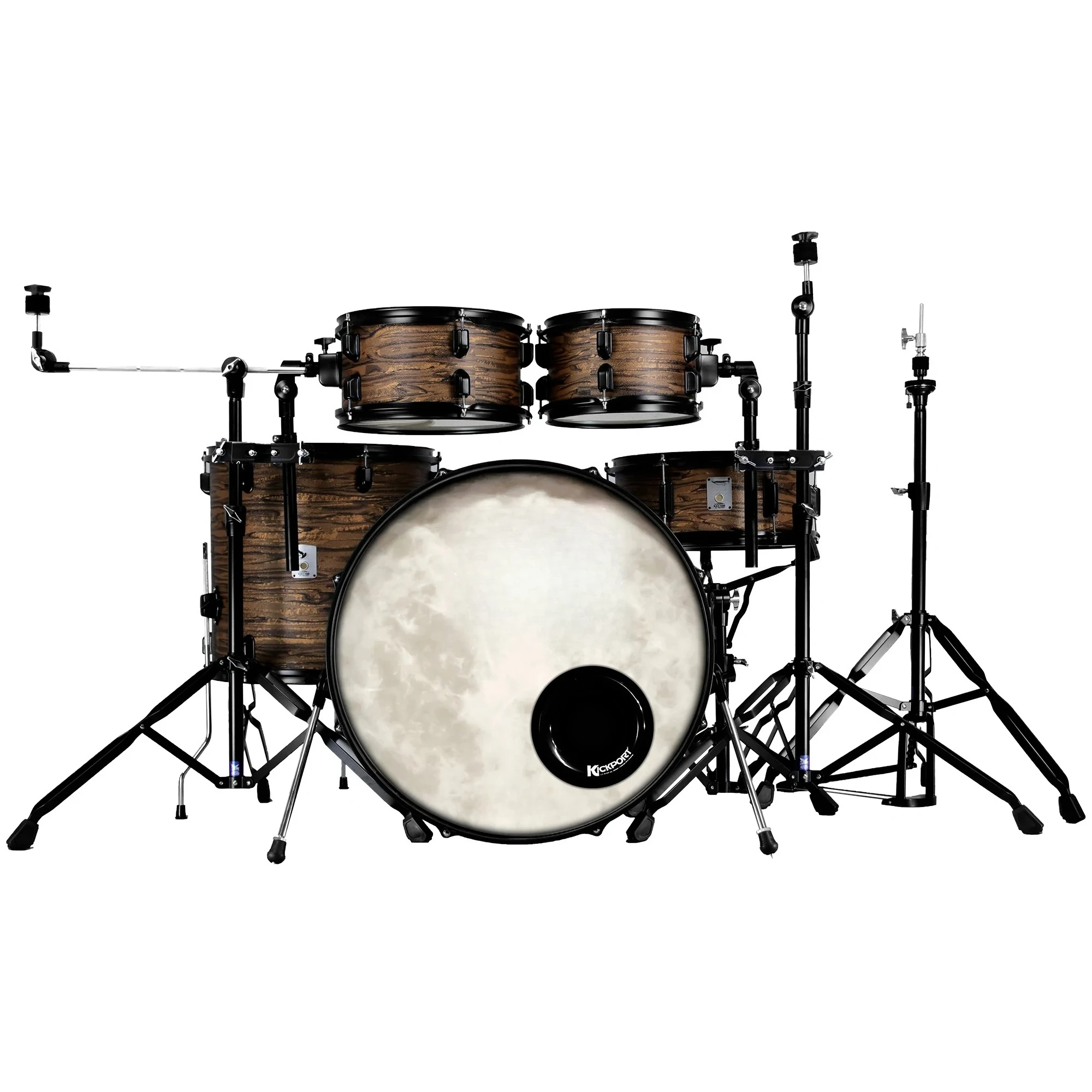 

Professional 5-Piece Jazz Drum Set Pearl Style Classic Non-Independent Suspension Drum Kit for Drummers Musical Instrument