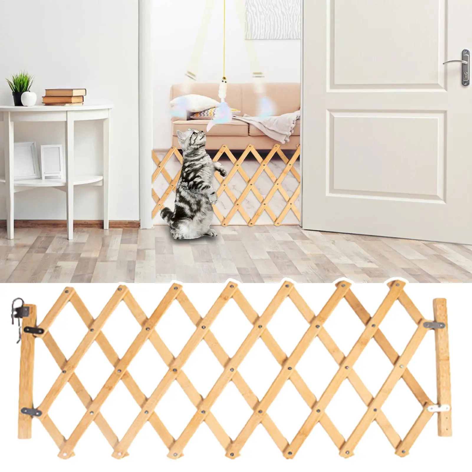 

Портативный складной забор, барьер, выдвижные ворота для собак, для лестниц, детский кролик, кошка, защитная разделительная комната для малышей