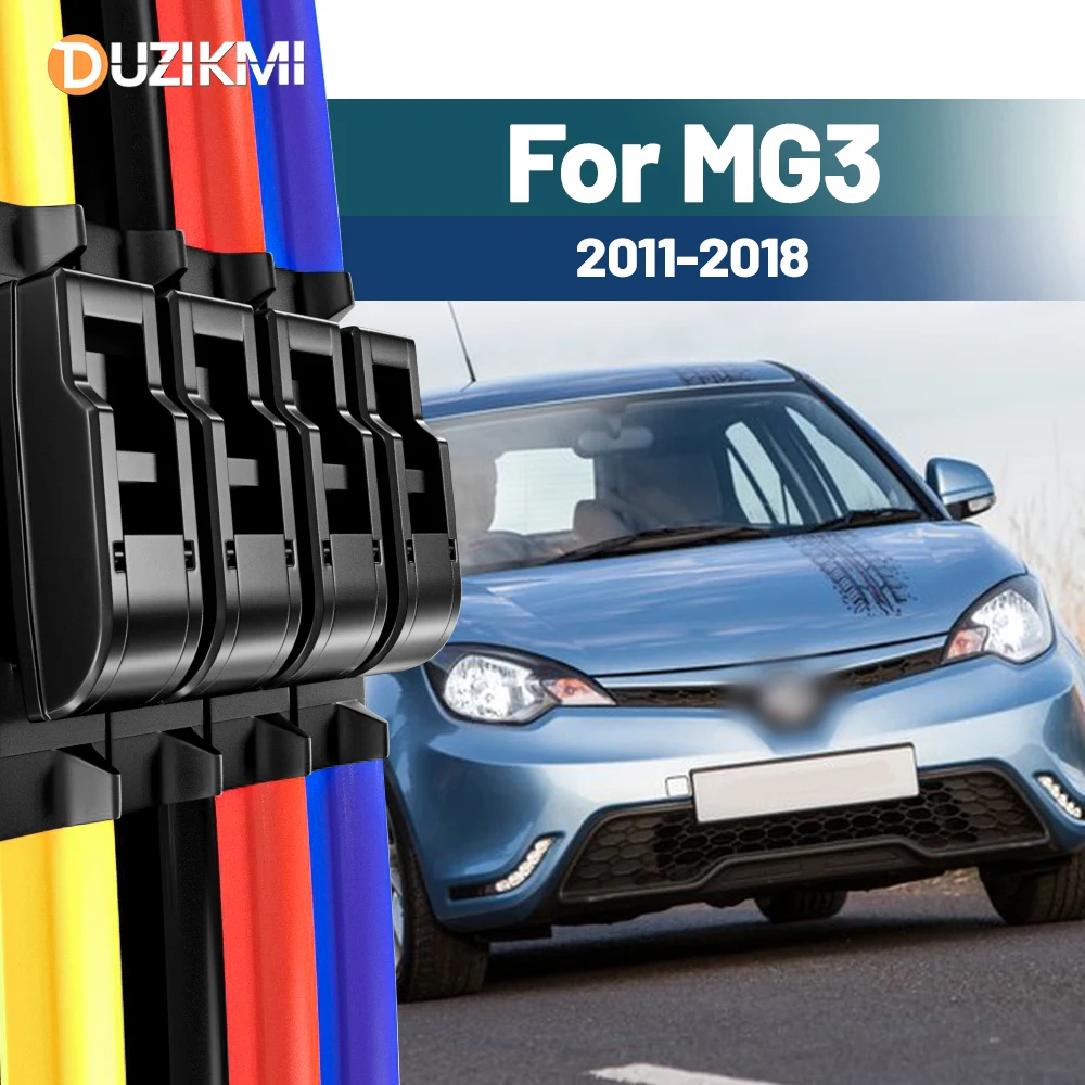 Für MG 3 MG3 2011-2018 2012 2013 2014 2015 2016 2017 2 Stück Frontscheibe Scheibenwischerblätter Rot Blau