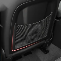 Accesorios interiores de coche para Audi A4, B8, A5, Q3, A3, A6, C7, Q5, B9, Q7, red de malla para el asiento trasero, organizador automático de bolsillo de almacenamiento