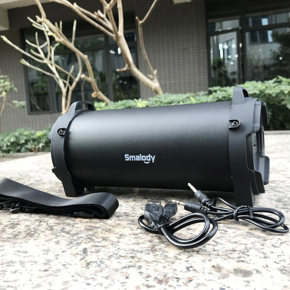 USB Rechargeable Large Outdoor Speaker Boombox 5H Playtime BT Boombox Speaker with 3.5mm AUX Input Jack for Home Outdoor Party