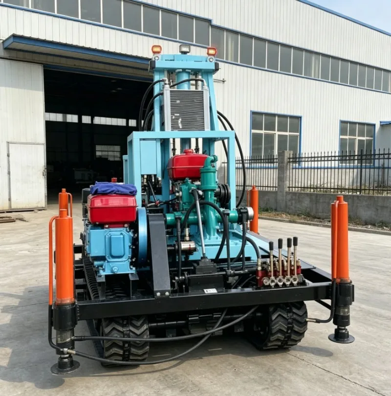 Yugong 200m Deep Water Well Drilling Rig Rotary DTH Drilling Machine with Air Compressor for Mining Field