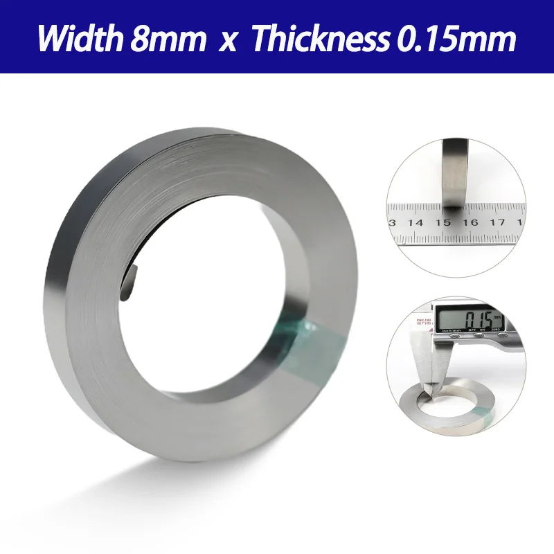 1 Rolle vernickelter Punktschweißstreifen, 10 m/Rolle, 0,1–0,2 mm, hochleitfähiger Verbindungsstreifen für 18650 21700 Li-Ionen-Akkupack