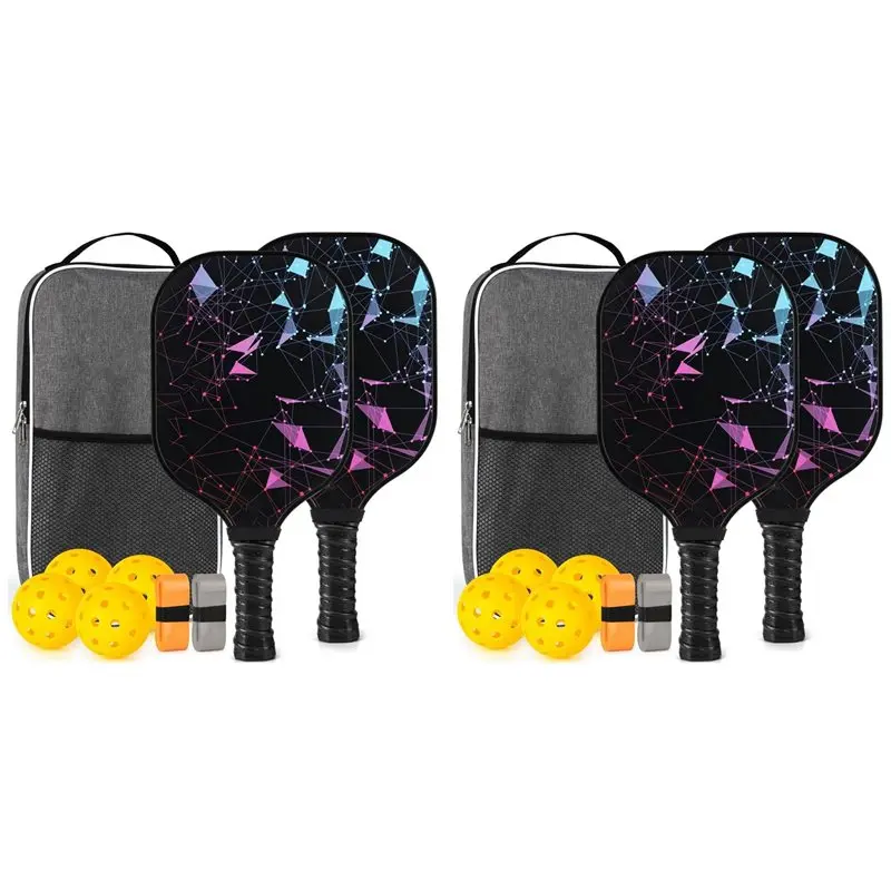 fste-pickleball-paddle-fiberglass-pickleball-set-with-4-pickleball-paddles-8-pickleball-balls-2-portable-carry-bag