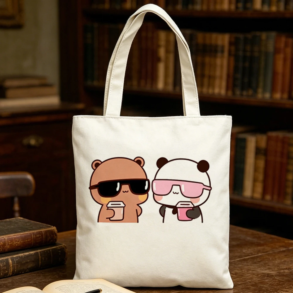 Bubu Dudu tote bag canvas  foldable shopper shoulder  einkaufstasche femme