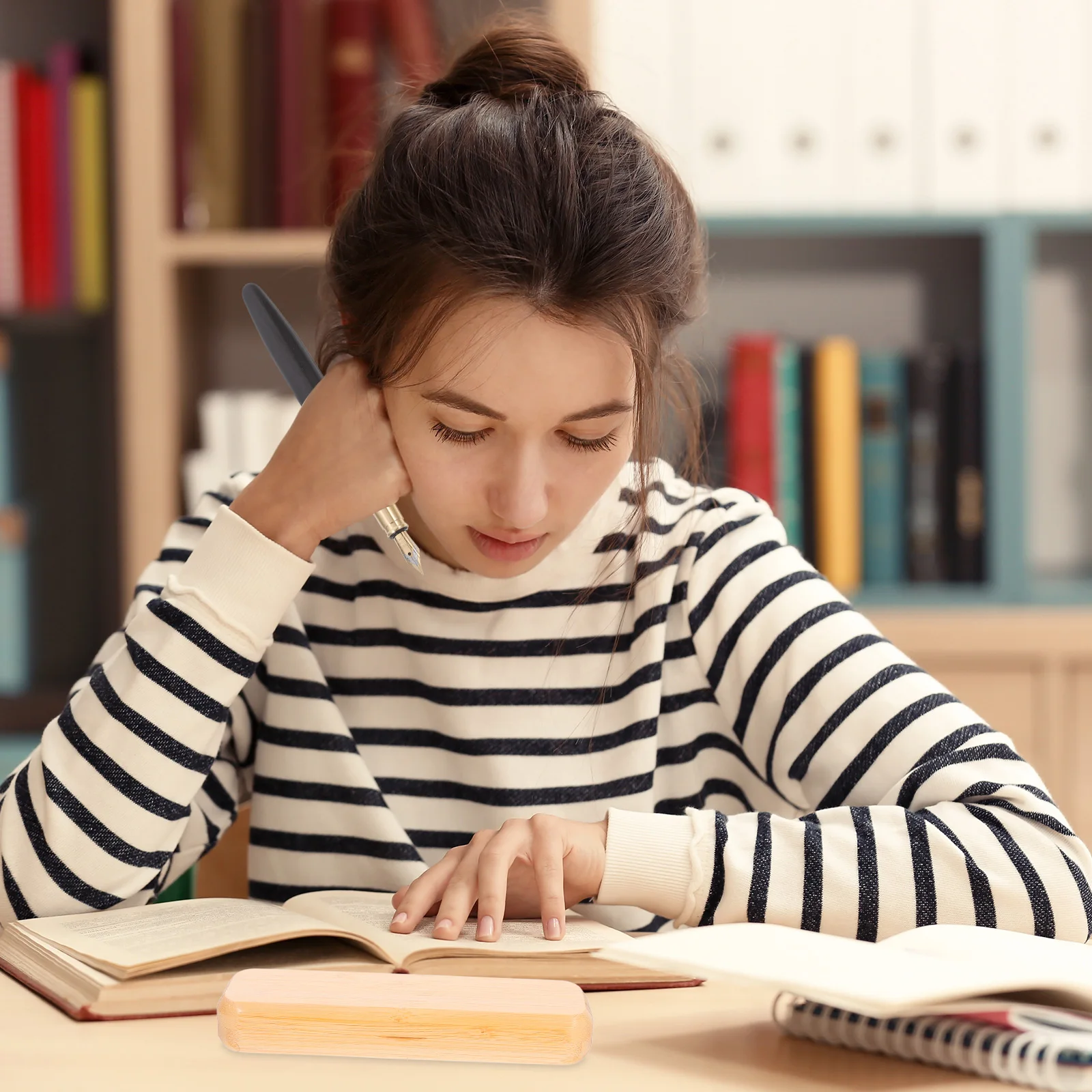 

Bamboo Pen Box 17x5 5x2 5cm Durable Retro Stationery Storage Pencil Case Gift Packaging Color Office Supplies Student