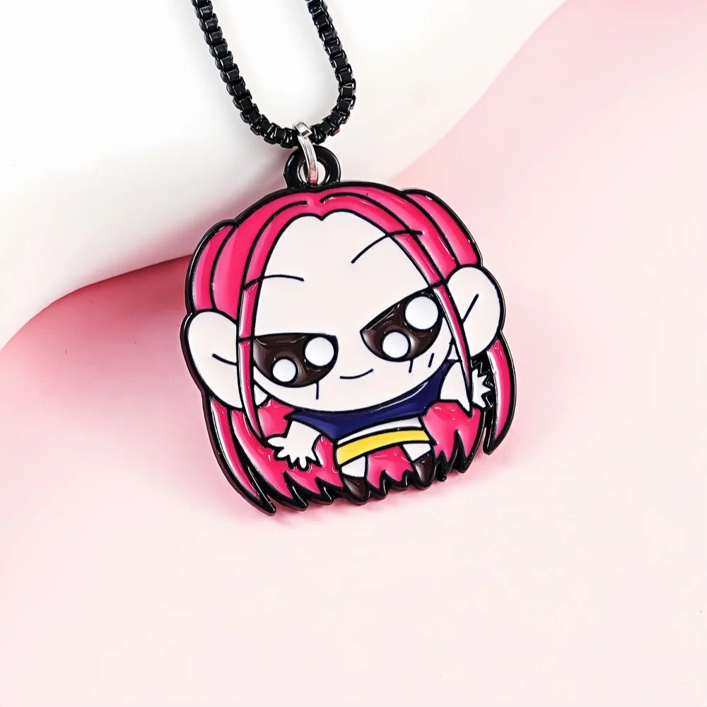 KPOP Witch Hunt Cute Anime Cartoon Film and Television Accessories Pendant Necklace Black Alloy Necklace Holiday Gift