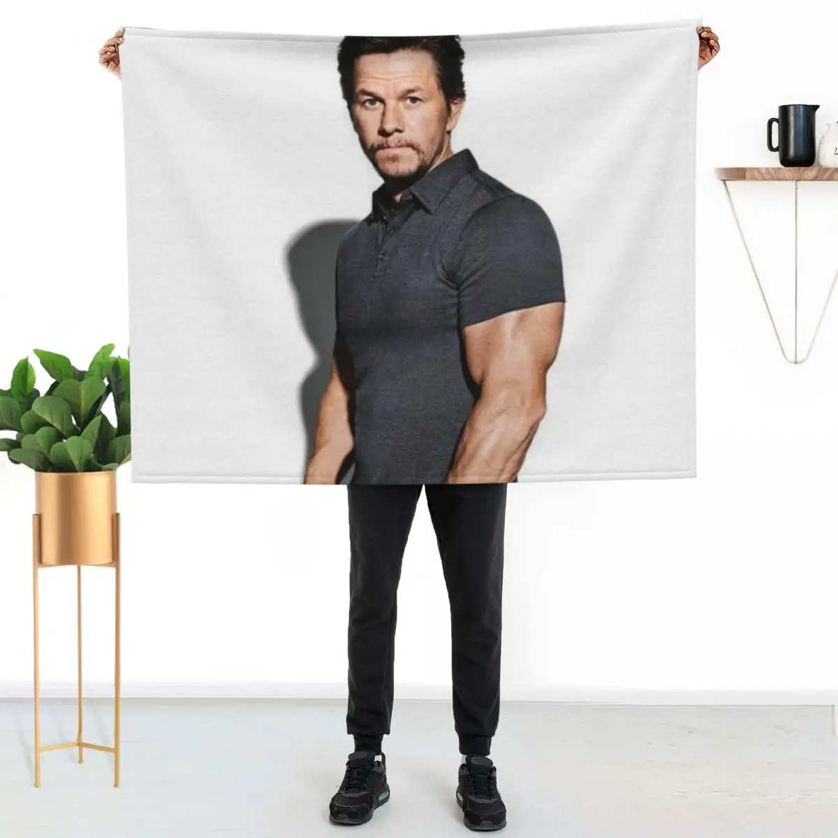 

mark wahlberg Throw Blanket Cozy Sofa Blanket for TV Watching Napping