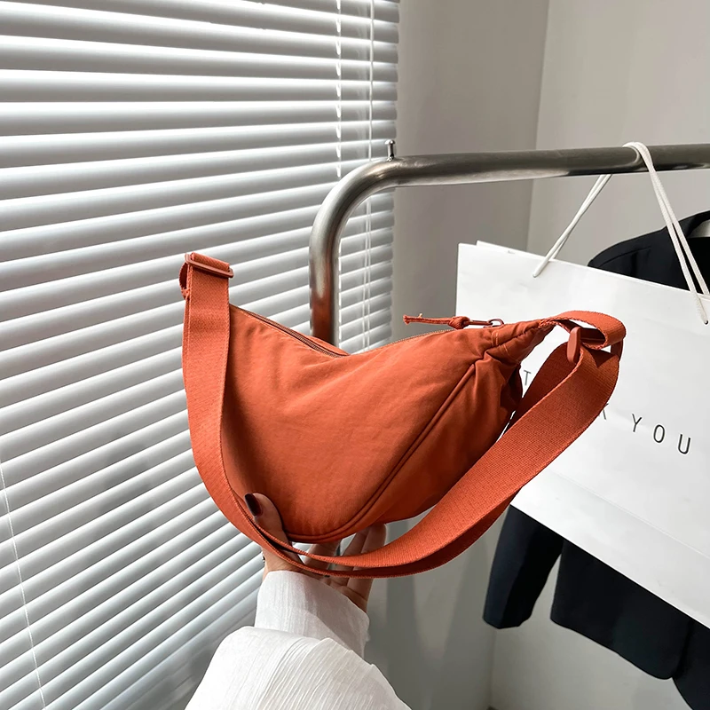 

Casual Nylon Hobos Crossbody Bag for Women Designer Shoulder Bags Large Capacity Tote Lady Travel Shopper Bag Female Purses 2023
