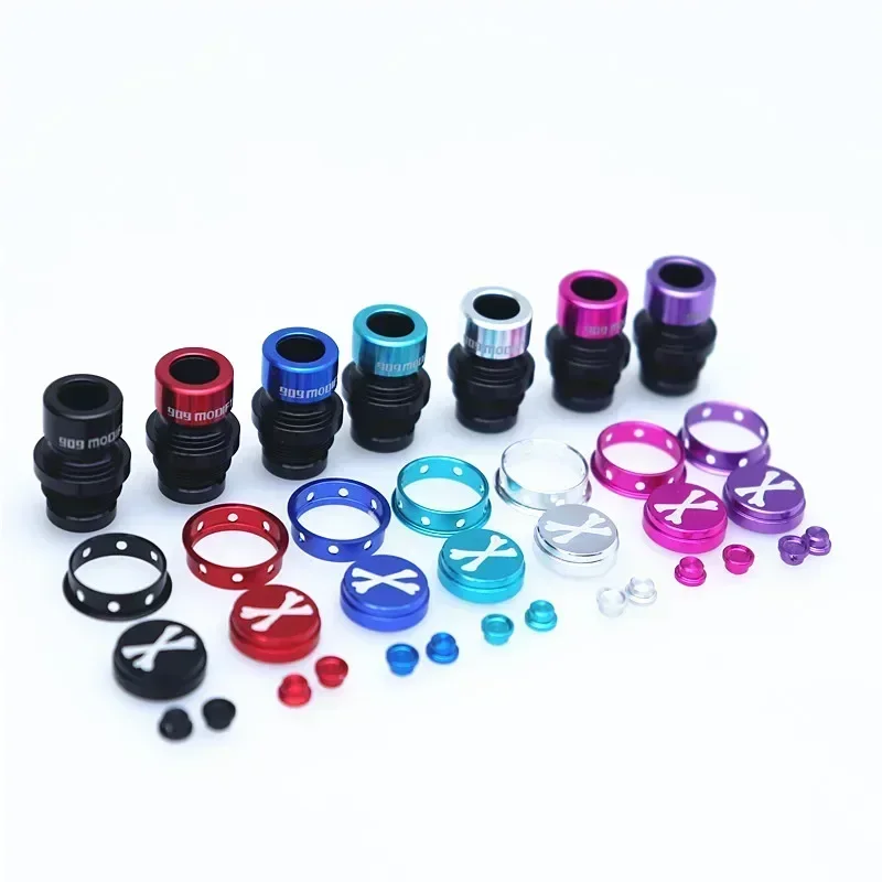 Dot2 909 بٹن سیٹ XBONE رنگین ایلومینیم ڈرپ ٹپس اسٹرا جوائنٹ کے ساتھ ڈرپ ٹپ میں ترمیم کریں