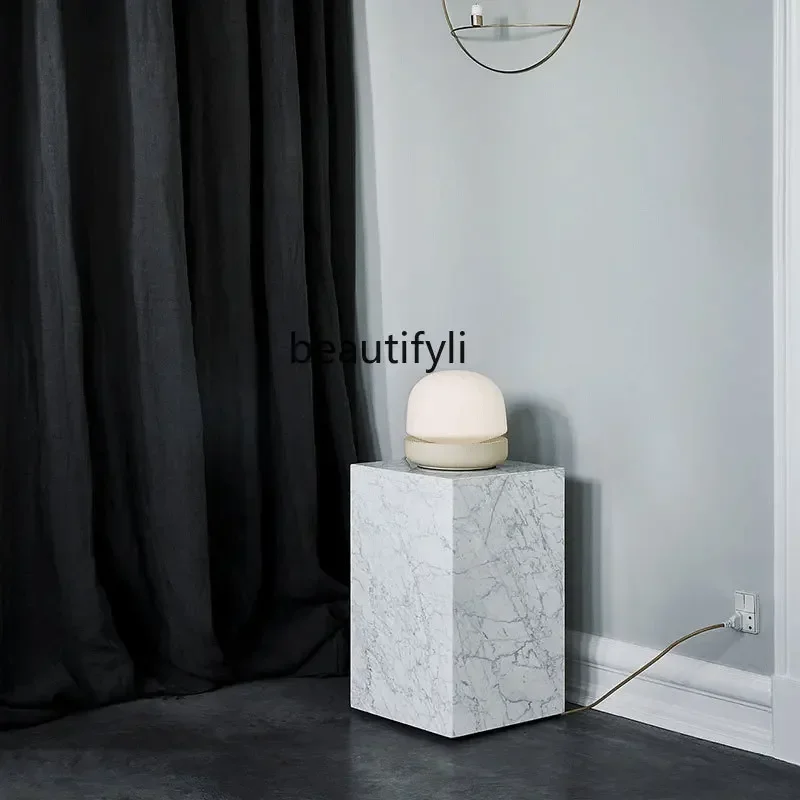 

FA Modern Simple and Light Luxury Style Sofa Side Table Designer Square Stereo Living Room Bedroom Side Table