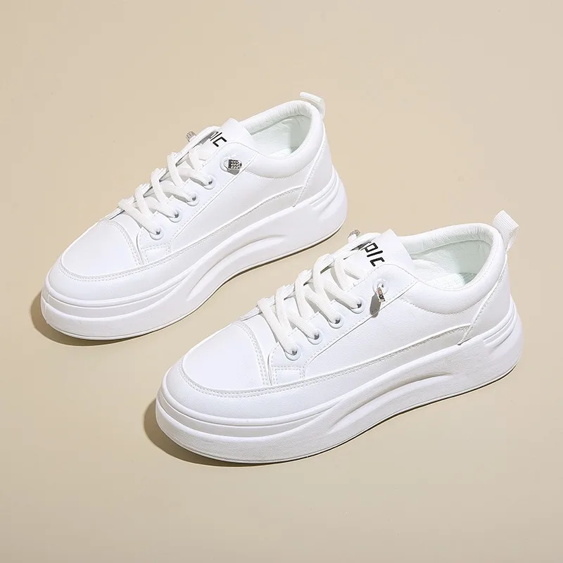 Sapatos Femininos Small White Shoes Women Leather Casual Shoes Autumn Classic Breathable Comfortable Sneakers Student Board Shoe