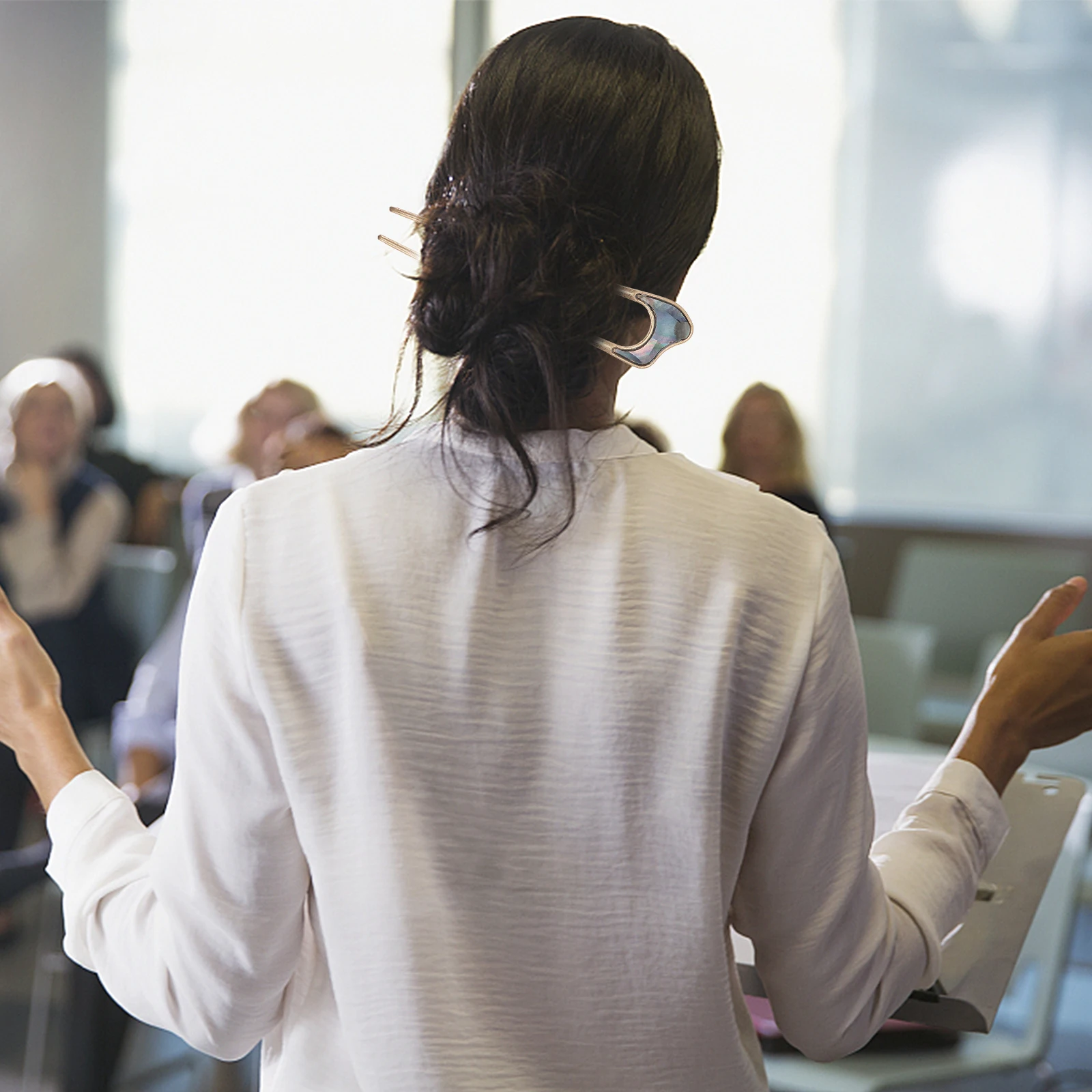 

2 Pcs Accessory Vintage Hairpin Festival Accessories Alloy Style U Shaped Stick Miss