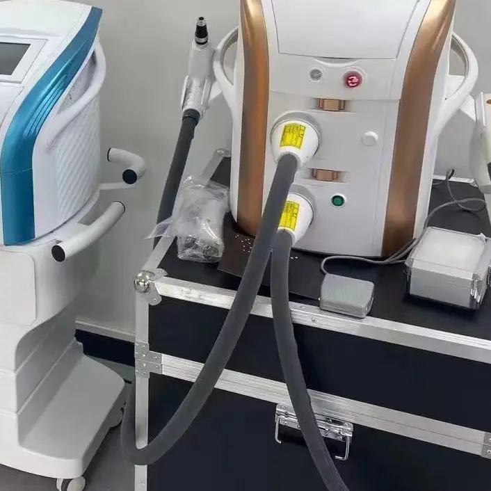 Hot Sales 2IN1 IPL M22 Hair Removal Skin Rejuvenation Facial Whiting Beauty SPA Machine with 9 Filters Yag Lazer 5 heads Device