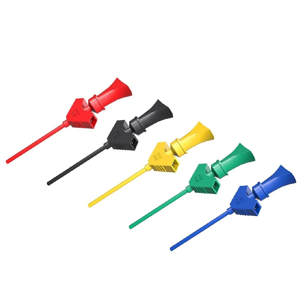 اختبار المكونات الإلكترونية DIY مقاطع اللوح DIY مشاريع الالكترونيات اختبار الدائرة الكهربائية مشبك اختبار صغير تقريبا. 59 ملم #2