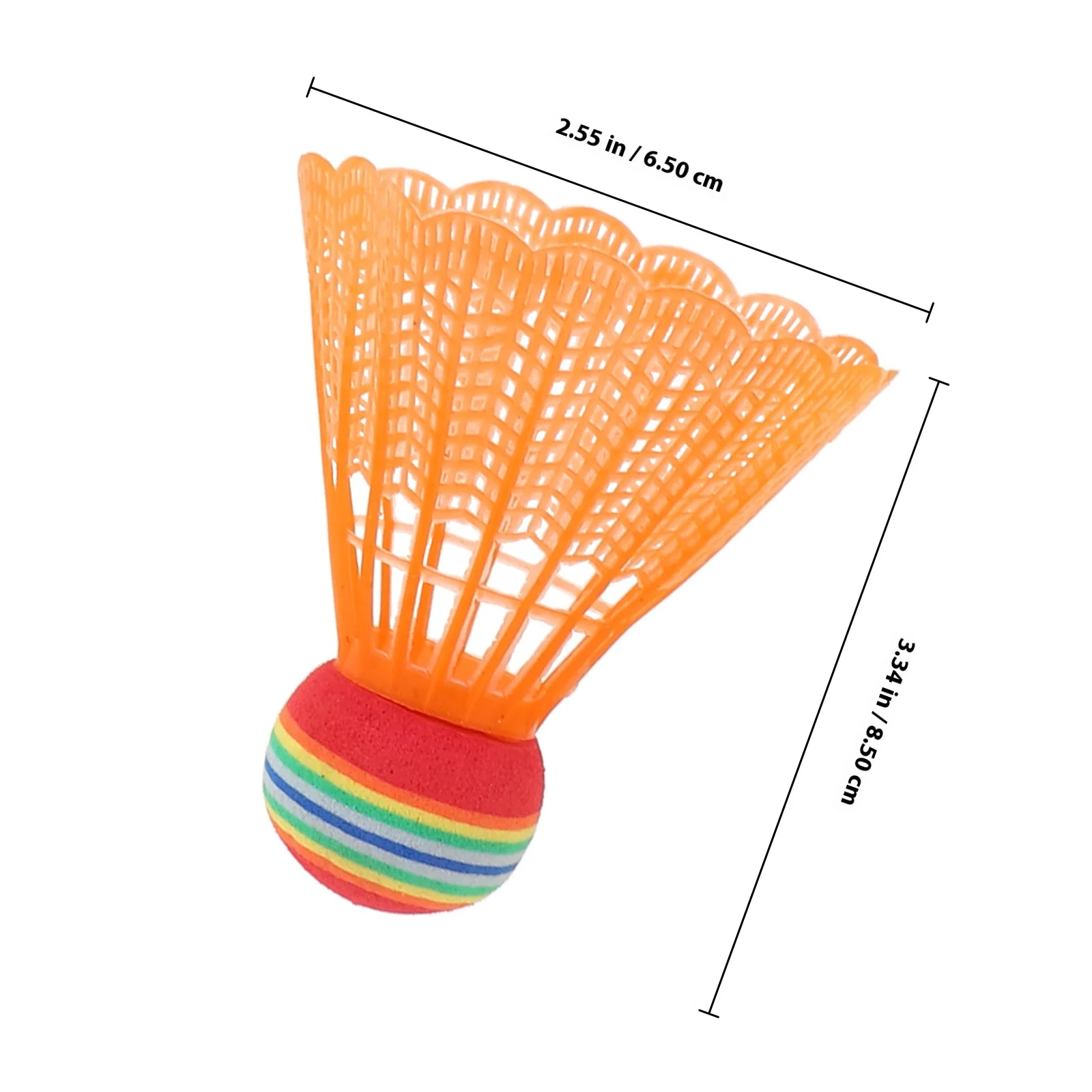 12 قطعة من كرات الريشة البلاستيكية الملونة، متانة عالية، مقاومة للصدمات القوية للتدريب على اللعب العائلي الممتع #5