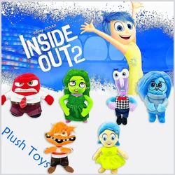 New Inside Out 2 Plush Anxiety Doll Cute Joy Fear Anger Disgust Sadness Riley Plushish Toys Collection Model Toy Birthday Gift