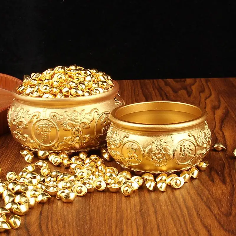 △ Cornucopia Brass Fortunate Attract Wealth Good Luck Magical Power Treasure Bowls Desktop Small Ornament Home Decor