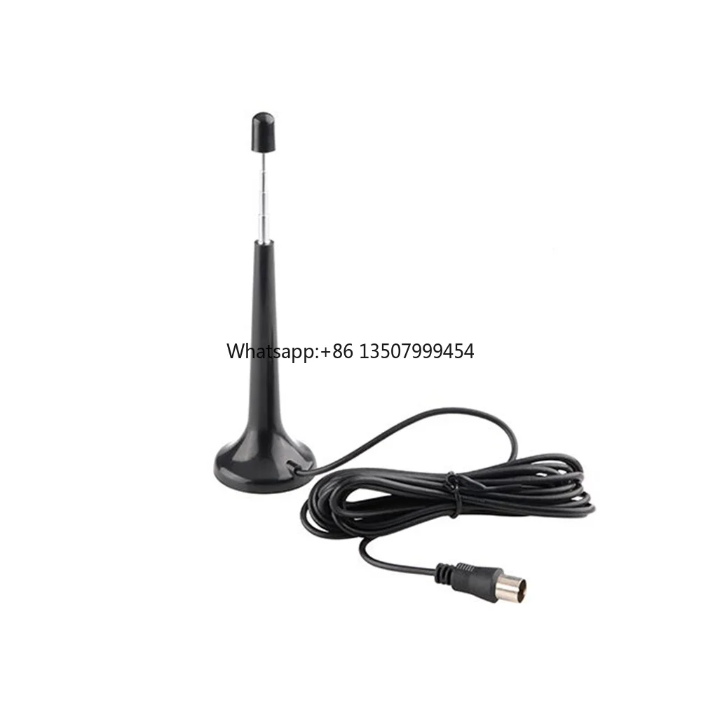 

Telescopic Indoor Retractable FM Car Radio Antenna Magnetic Base UHF VHF Digital TV Antenna