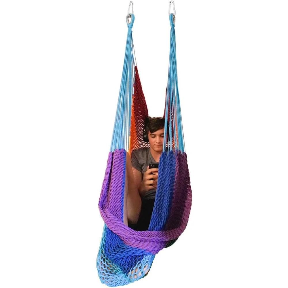 

Hammock Swing Chair - Therapy Swing - Sensory Swing for Adults and Children - Rainbow