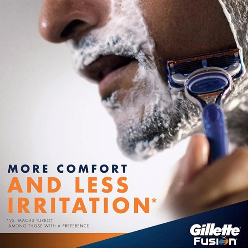 Gillette Fusion 5 Razor Blade 5 Layers Safety Manual Shaving Head Replacement Beard Shaver Refills Cassettes for Man Face Care