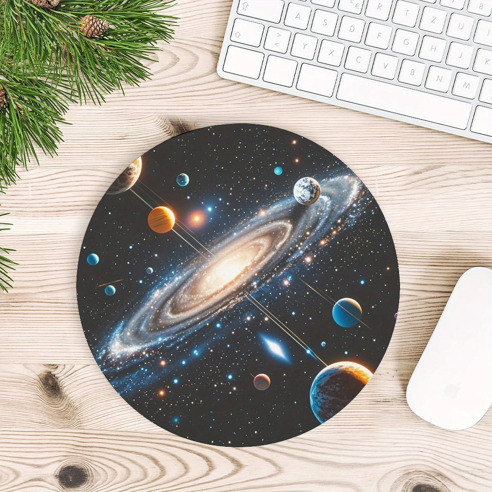 Cosmic Galaxy mousepad features a high-quality anti-slip surface that is easy to clean, making it suitable for gamers families