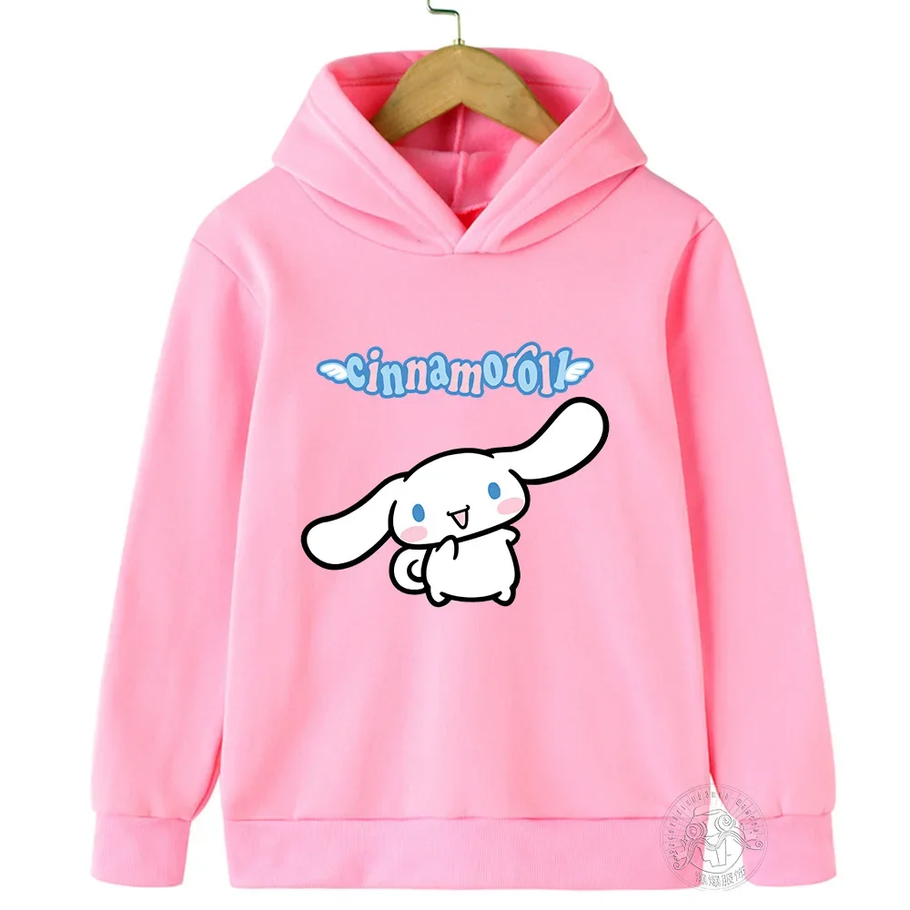 New Children's Hoodie Cartoon Printed Graffiti Sanrio Laurel Dog Spring and Autumn Boys and Girls Leisure Graffiti Daily Leisure