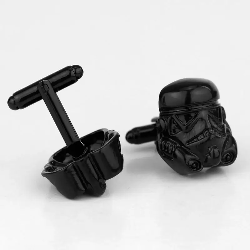 Disney Movie Jewelry Star Wars Darth Vader Cufflinks Classic Figure Stormtrooper Cufflinks Men French Shirt Cuffs Accessories