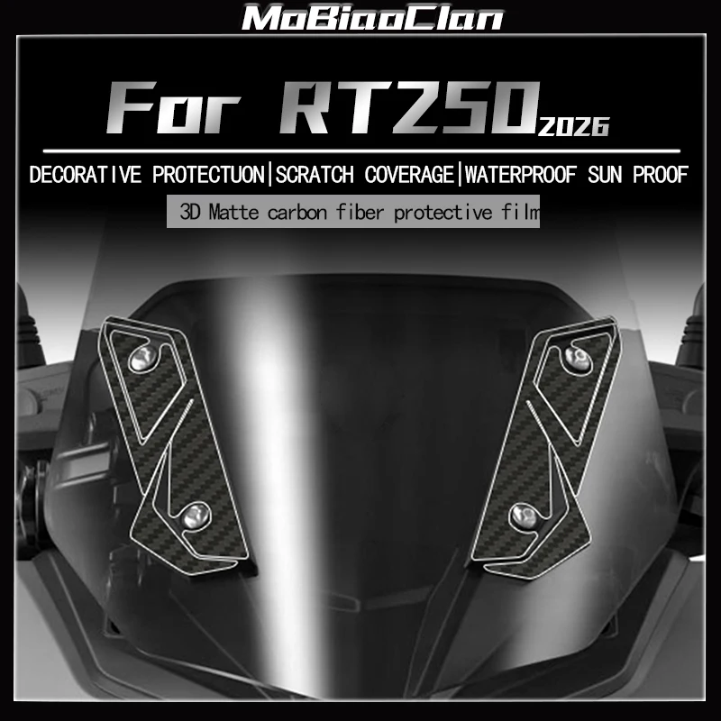 For CYCLONE RT250 2026 3D Motorcycle Carbon Fiber Decorative Sticker Fuel Tank Film Waterproof Film Modification Accessories