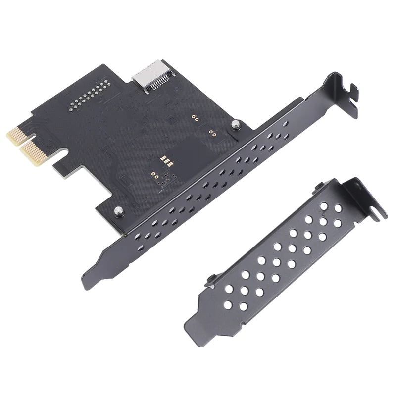 

AY14 -PCI-E 1X To USB 3.2 GEN1 5Gbps 20Pin Front Panel Header (To Type-C Front Panel Header) Front Panel Connector Riser Card