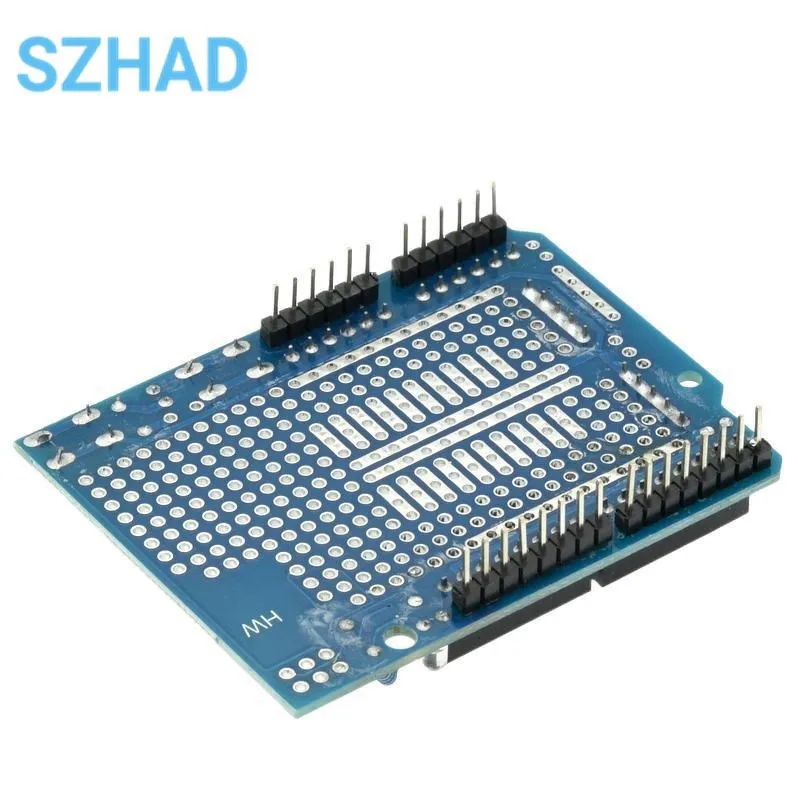 Smart Electronics UNO Proto Shield Prototype Expansion Board With SYB-170 Mini Breadboard Based For Arduino UNO ProtoShield DIY