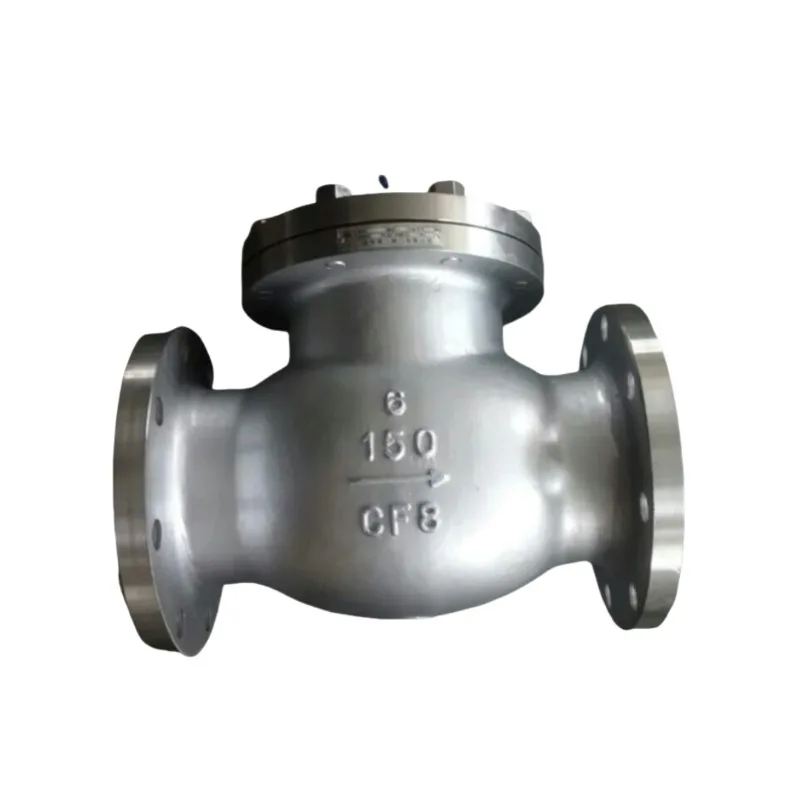 

6-Inch 150lb H44W CF8 NACE MR0175 Compatible Oil and Gas Safety Construction Manual Swing Check Valve