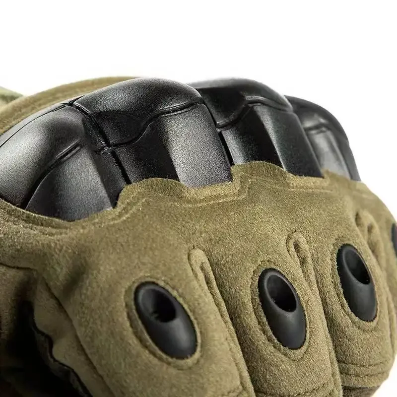 Guantes tácticos militares de alta calidad con protección de carcasa suave y dedos completos, guantes de trabajo para ciclismo y motocicleta a prueba de golpes con pantalla táctil