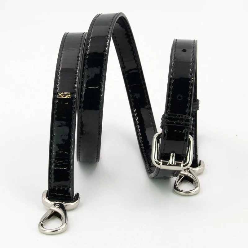 130cm Black Leather Shoulder Bag Strap DIY Handbag Handle Women Girls Handbags Buckle Belts Strap Bag Accessories