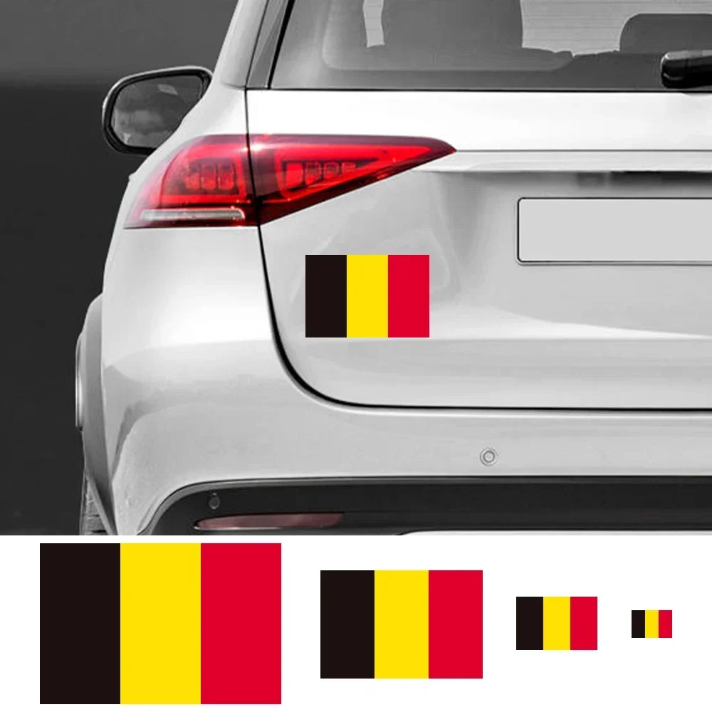 

3 шт., бельгийский флаг, автомобильные наклейки, авто мотоцикл, сделай сам, украшения, ПВХ наклейка, водонепроницаемые стильные наклейки, внешние аксессуары для автомобиля